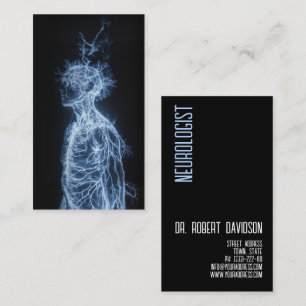 Neurolog Nerves Doktor Medical Modern Bold Visitkort