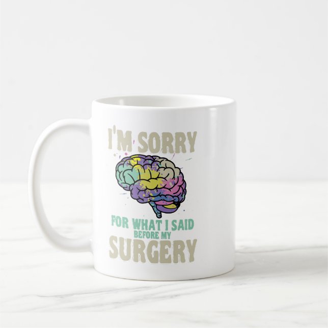 Neurolog Neurosurgeon PreSurgery Brain Surgeon Kaffemugg (Vänster)