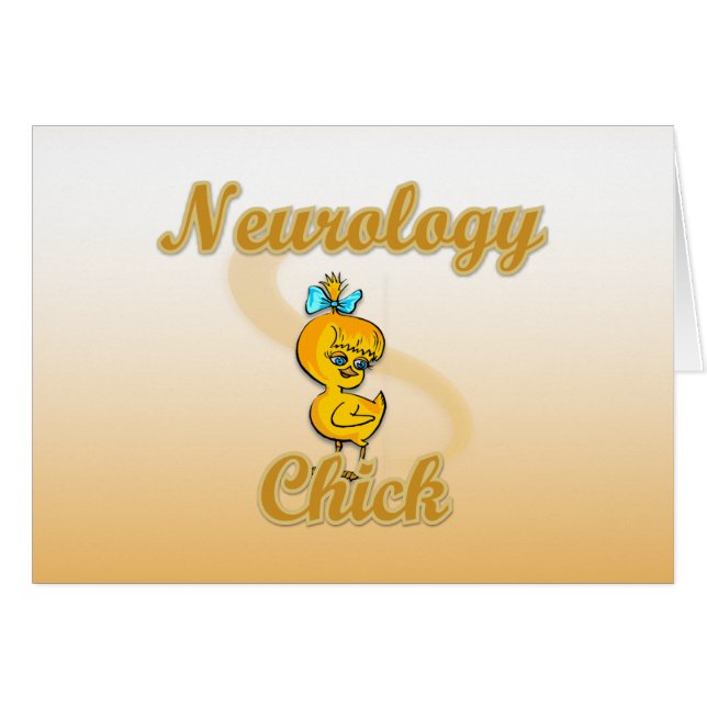 Neurologisk Chick Hälsningskort (Framsidan Horizontal)