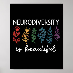 Neurologisk mångfald är en vacker dag som uppmärks poster