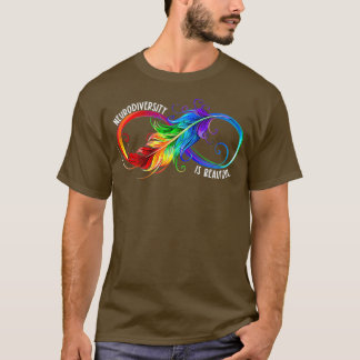 Neurologisk mångfald är en vacker oändlig autism t shirt