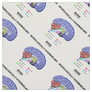 Neurologiskt överväldigad inre hjärnanatomi tyg