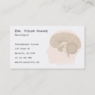 Neurologist- eller psykologdoktorvisitkort visitkort