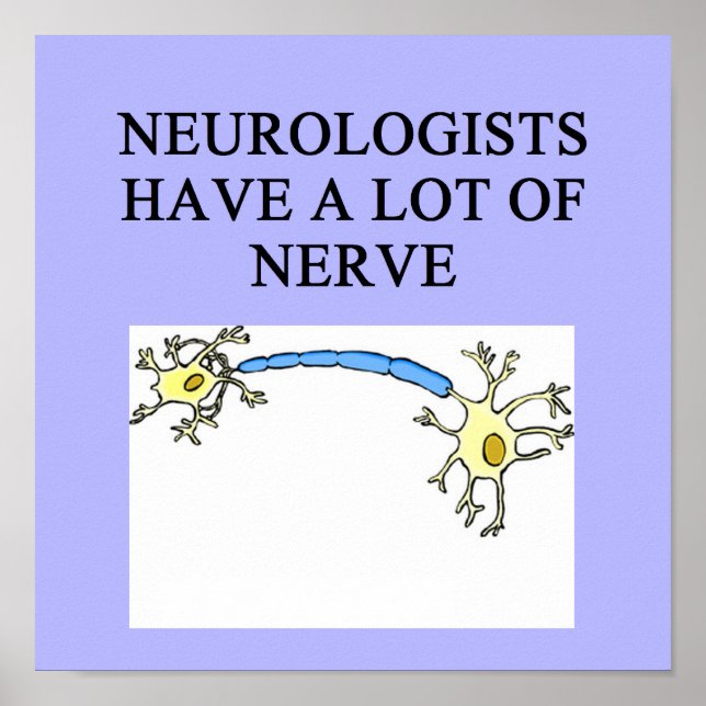 NEUROLOGIST-skämt Poster (Framsidan)