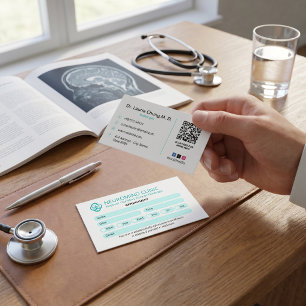 Neurology Clinic Business Ren Uppdrag Visitkort