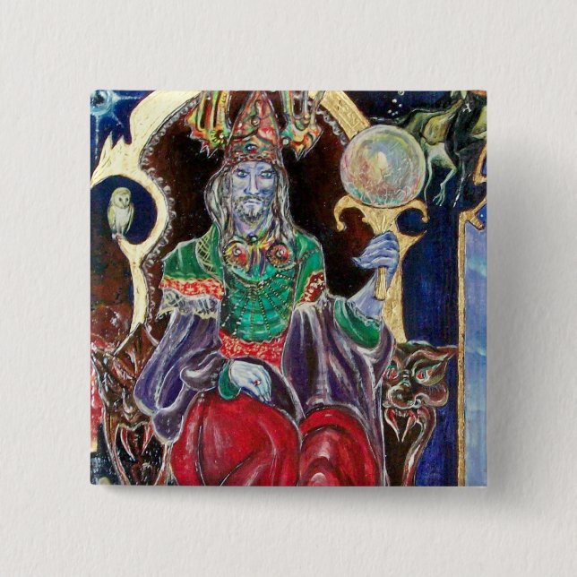 NEUROMANCER, blå röd Knapp (Framsida)