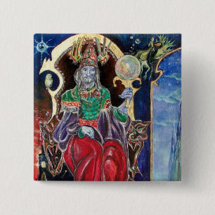 NEUROMANCER, blå röd Knapp