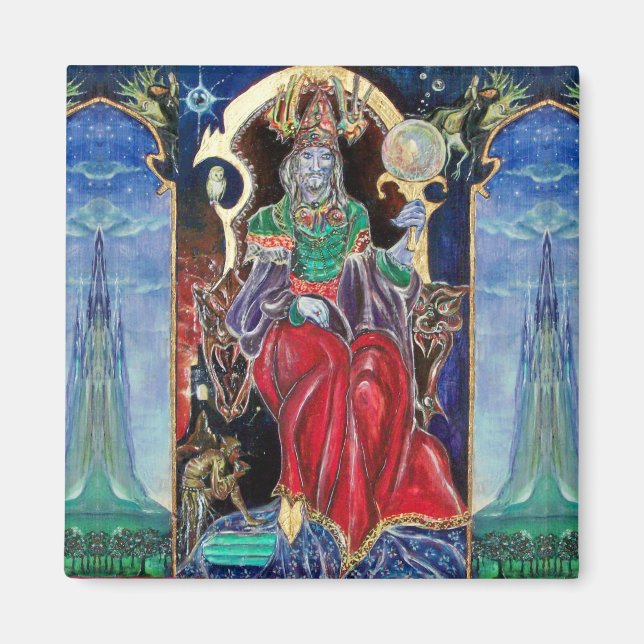 NEUROMANCER, blå röd Magnet (Framsidan)