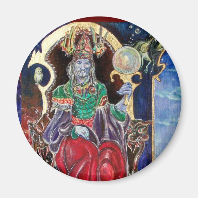 NEUROMANCER, blå röd Magnet (Framsidan)