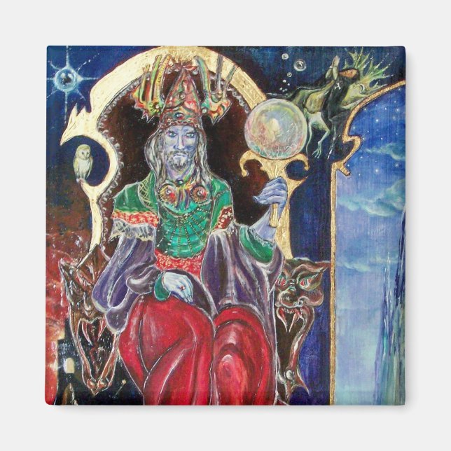 NEUROMANCER, blå röd Magnet (Framsidan)