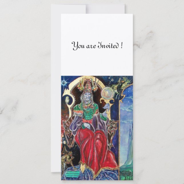 NEUROMANCER , rödblått vitt, guld metalliskt Inbjudningar (Framsida)