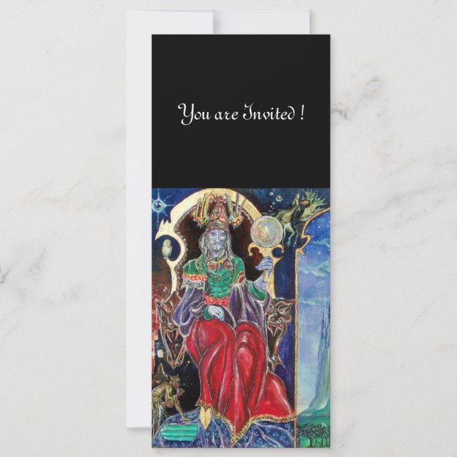 NEUROMANCER, rött blått, vitt svart Inbjudningar (Framsida)