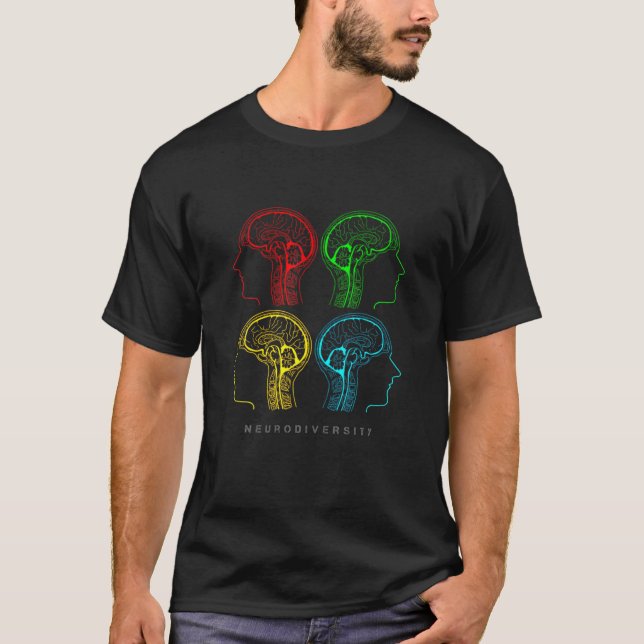 Neuromvandling för ADHD- och ljudsignalsgrafik T Shirt (Framsida)