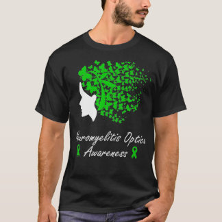 Neuromyelitis Optica Awareness Women Butterflies T Shirt