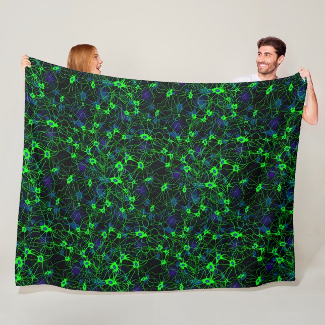 Neuron City Fleece Blanket (På plats)