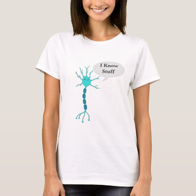 Neuron Jag Vet Grejer T Shirt (Framsida)