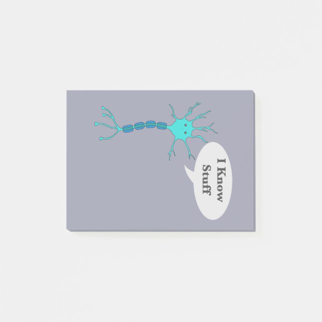 Neuron Jag Vet Massor Post-it Block (Framsida)