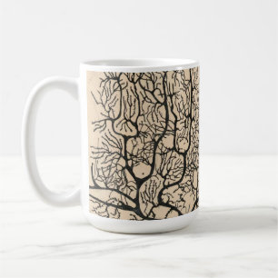Neuron Teckning av Santiago Ramón Y Cajal Kaffemugg