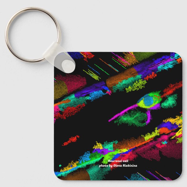 Neuronal cell  key ring nyckelring (Framsida)