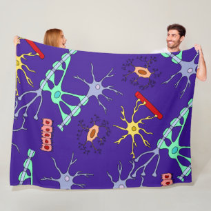 Neuroner Och Glia Fleecefilt