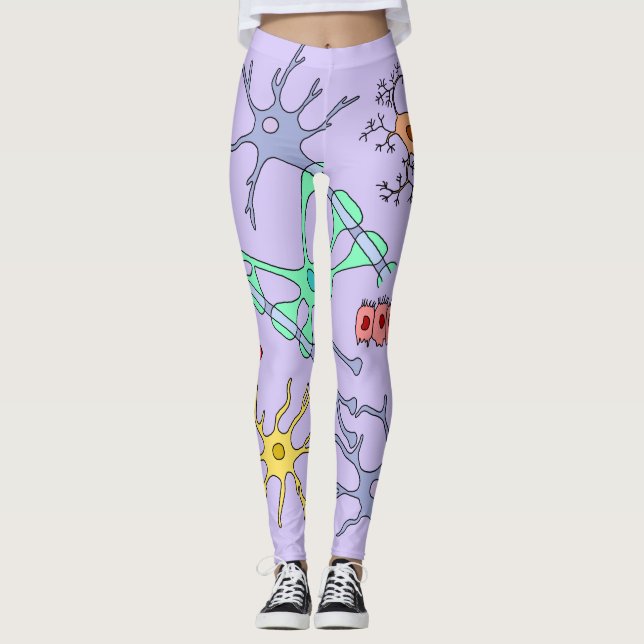 Neuroner Och Glia Leggings (Framsida)