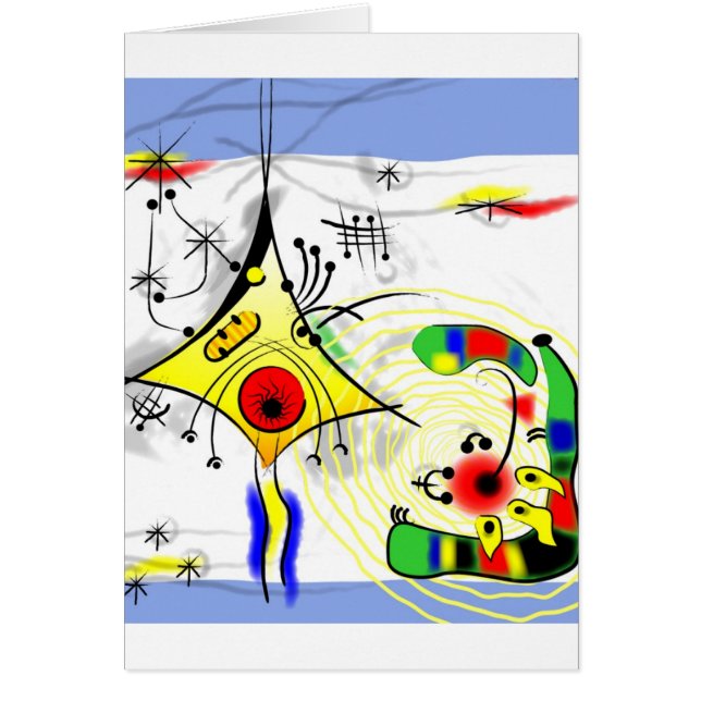 Neuronkort Hälsningskort (Framsidan)