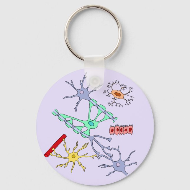 Neurons and Glia Nyckelring (Framsida)