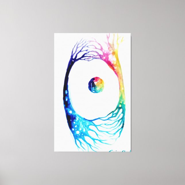 Neurons anslutna canvastryck (Framsida)