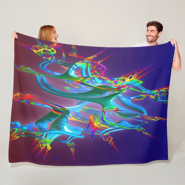 Neurons Connection Fleece Blanket (På plats)