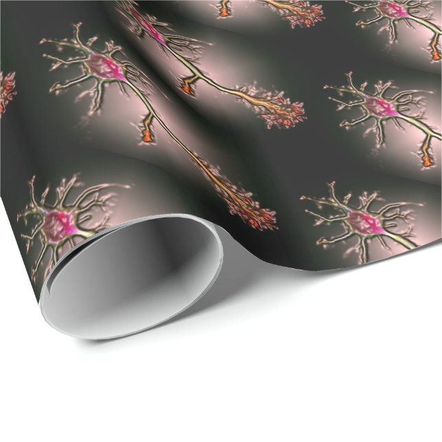 neurons gift wrap presentpapper (Rullad Hörn)