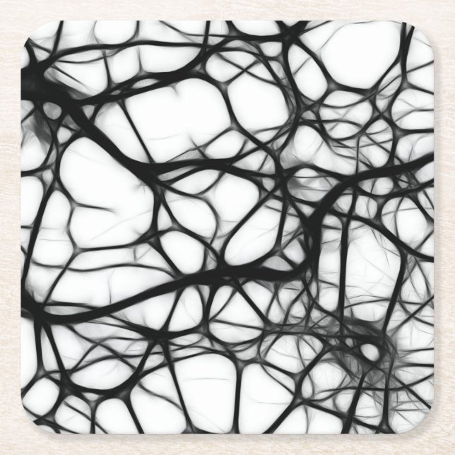 Neurons Underlägg Papper Kvadrat (Framsidan)