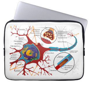Neuronsnervstil Laptop Fodral