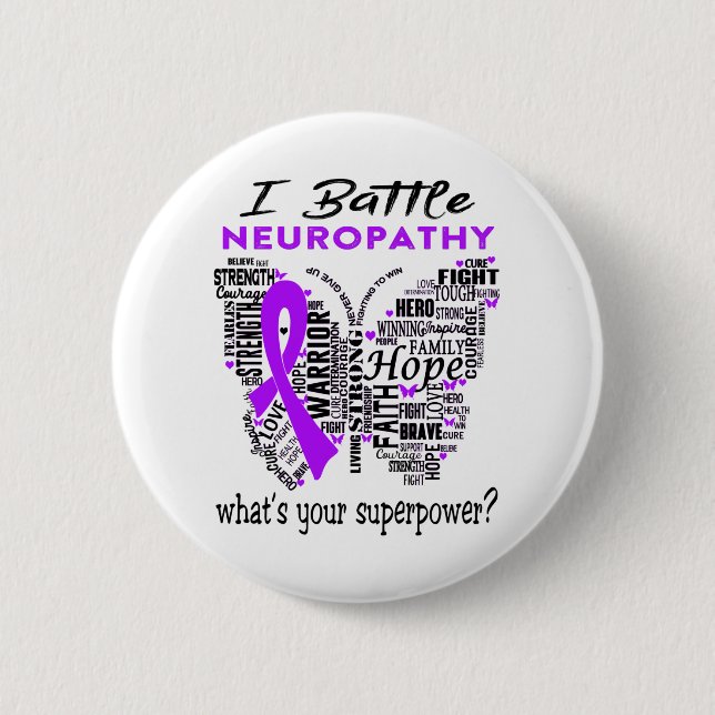 Neuropathy Awareness Month Ribbon Gifts Knapp (Framsida)