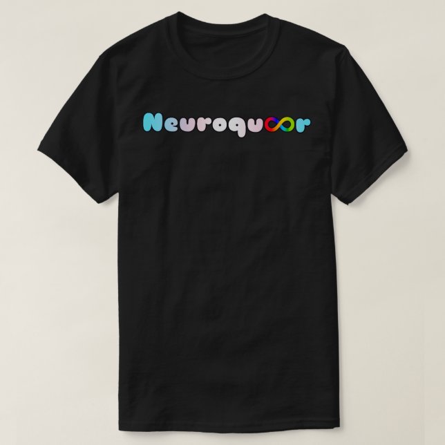 Neuroqueer trans flagga infinity neurodivergent au t shirt (Design framsida)