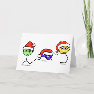 Neurosändare i Santa Hats Helgkort