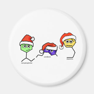 Neurosändare i Santa Hats Magnet