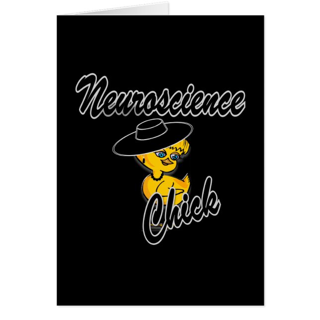 Neuroscience Chick #4 Hälsningskort (Framsidan)