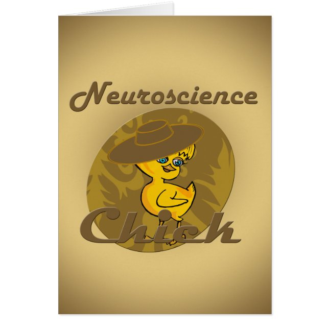 Neuroscience Chick #6 Hälsningskort (Framsidan)