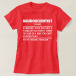 Neuroscience Noun Science Teacher Neuroscience T Shirt<br><div class="desc">Neurovetenskapsman Ord "Neuroscience någon som löser ett problem som du inte visste att du hade på ett sätt som du inte kan förstå". Ta den här nyfikna nyvetenskapliga designen som en rolig gåva till en fantastisk mamma,  pappa eller vän.</div>
