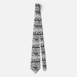 Neuroscience Retina Black and White Tie Slips