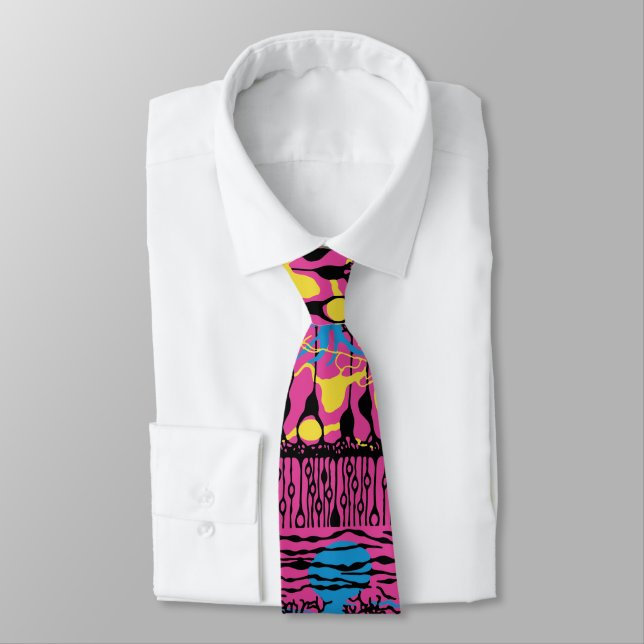 Neuroscience Retina Rosa Tie Slips (Bunden)