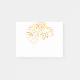 Neuroscience Superhuman Brain Gift Post-it Block