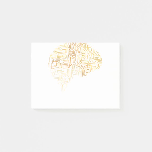 Neuroscience Superhuman Brain Gift Post-it Block (Framsida)