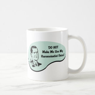 Neuroscientisten uttrycker kaffemugg