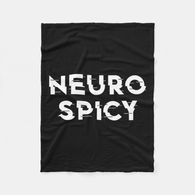 Neurospicy Adhd Autism Neurodiversity Neurodiverge Fleecefilt (Framsidan)