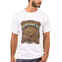 Neurospicy Hjärna | Groovy Retro Psychedelisk T-Sh