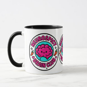 Neurospicy Hjärnklubb Inkluderande Neurodivergent Mugg