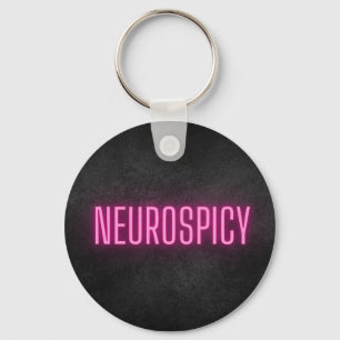 Neurospicy Neon Keychain Nyckelring