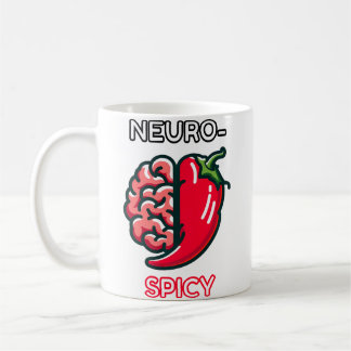 Neurospicy Neurodivergens Rolig Adhd Autism Humor Kaffemugg