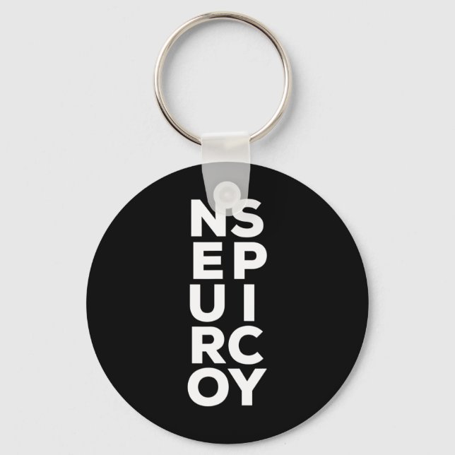 Neurospicy Neurodivergent Neurodiversity Adhd Spec Nyckelring (Framsida)